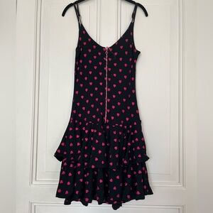 Betsey Johnson Vintage Heart Ruffle Dress